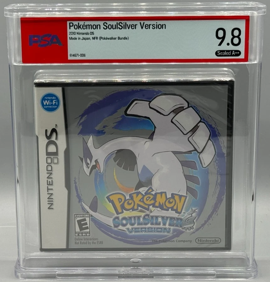 Share Pokemon SoulSilver Version Nintendo DS NFR Sealed New PSA 9.8 A++ Graded